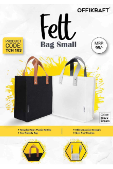 Offikraft Felt bag small - cream